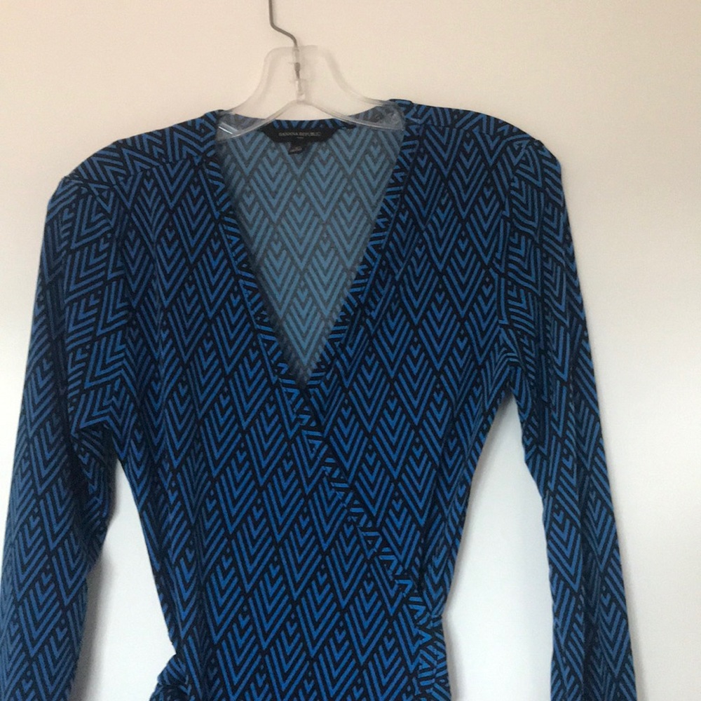 Long sleeve wrap dress